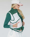Jackie Moon Vest - Chevron Pink