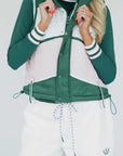 Jackie Moon Vest - Chevron Pink
