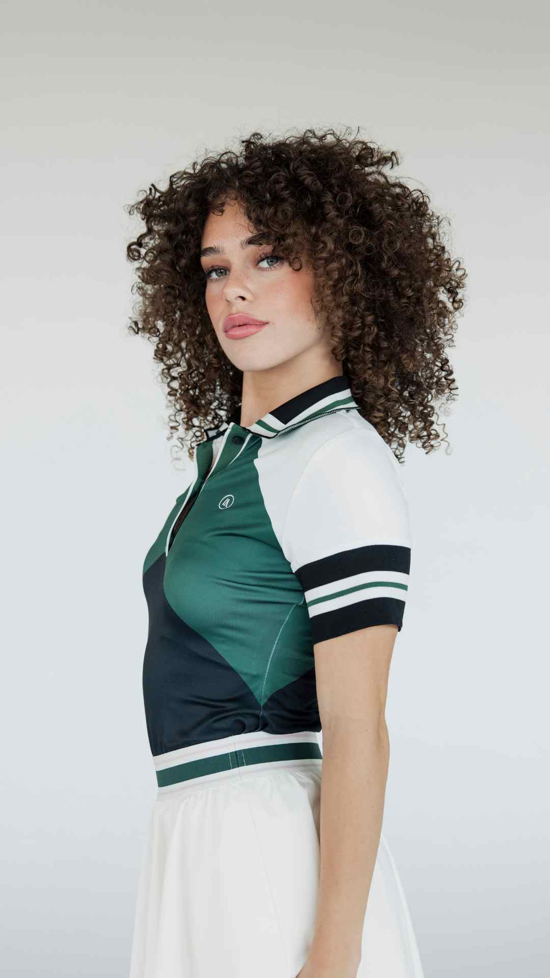 Betty Polo - Chevron Green