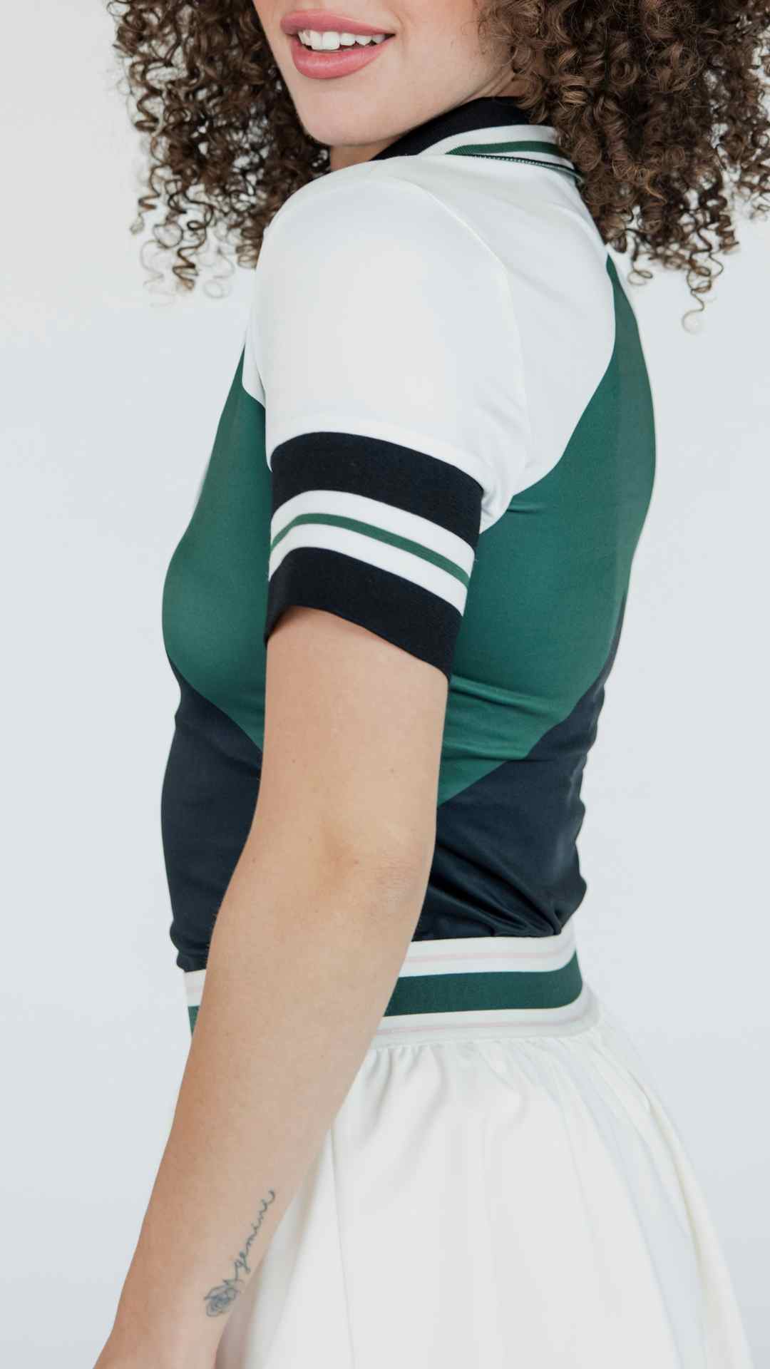 Betty Polo - Chevron Green