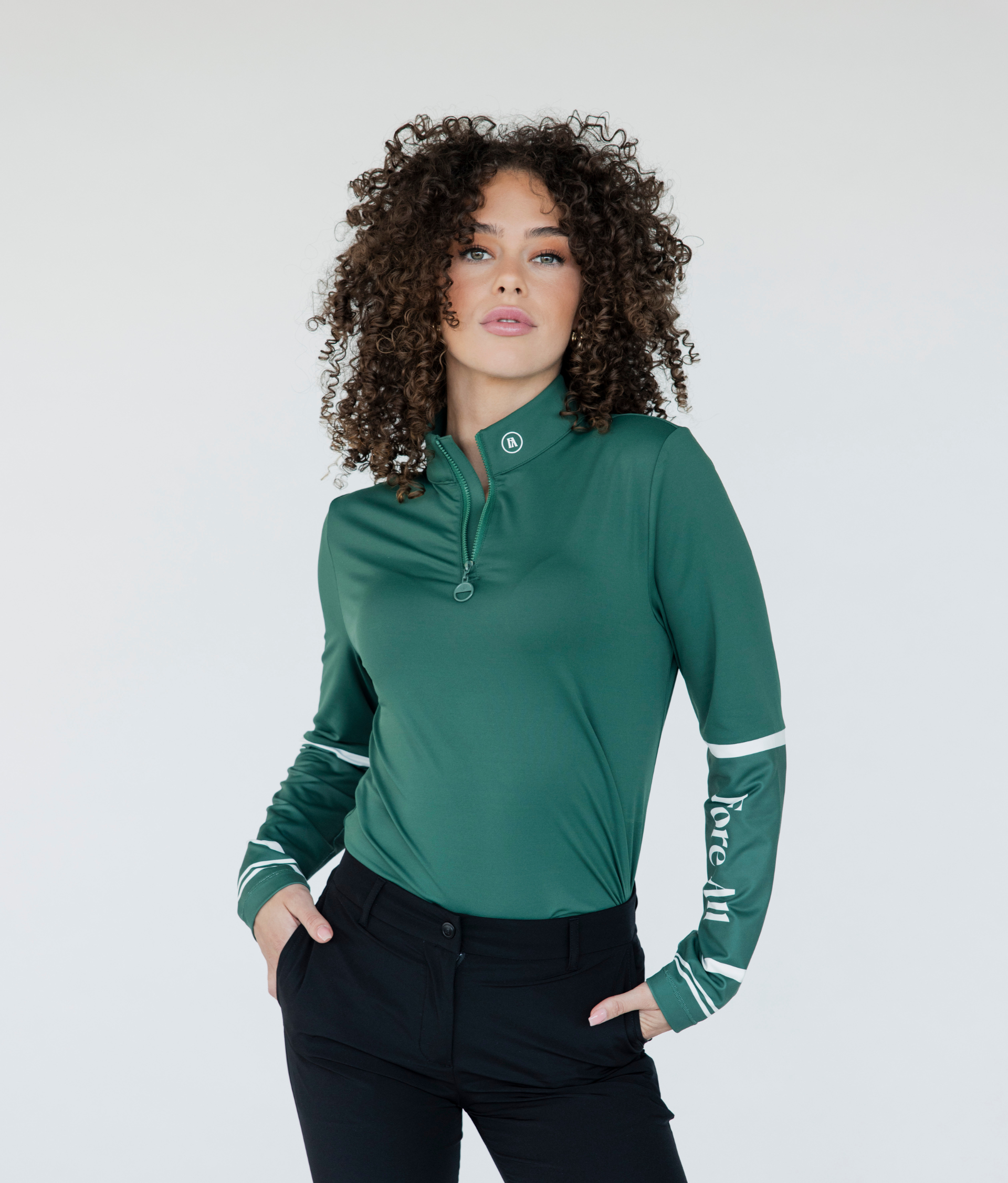 Micky Quarter Zip - Green