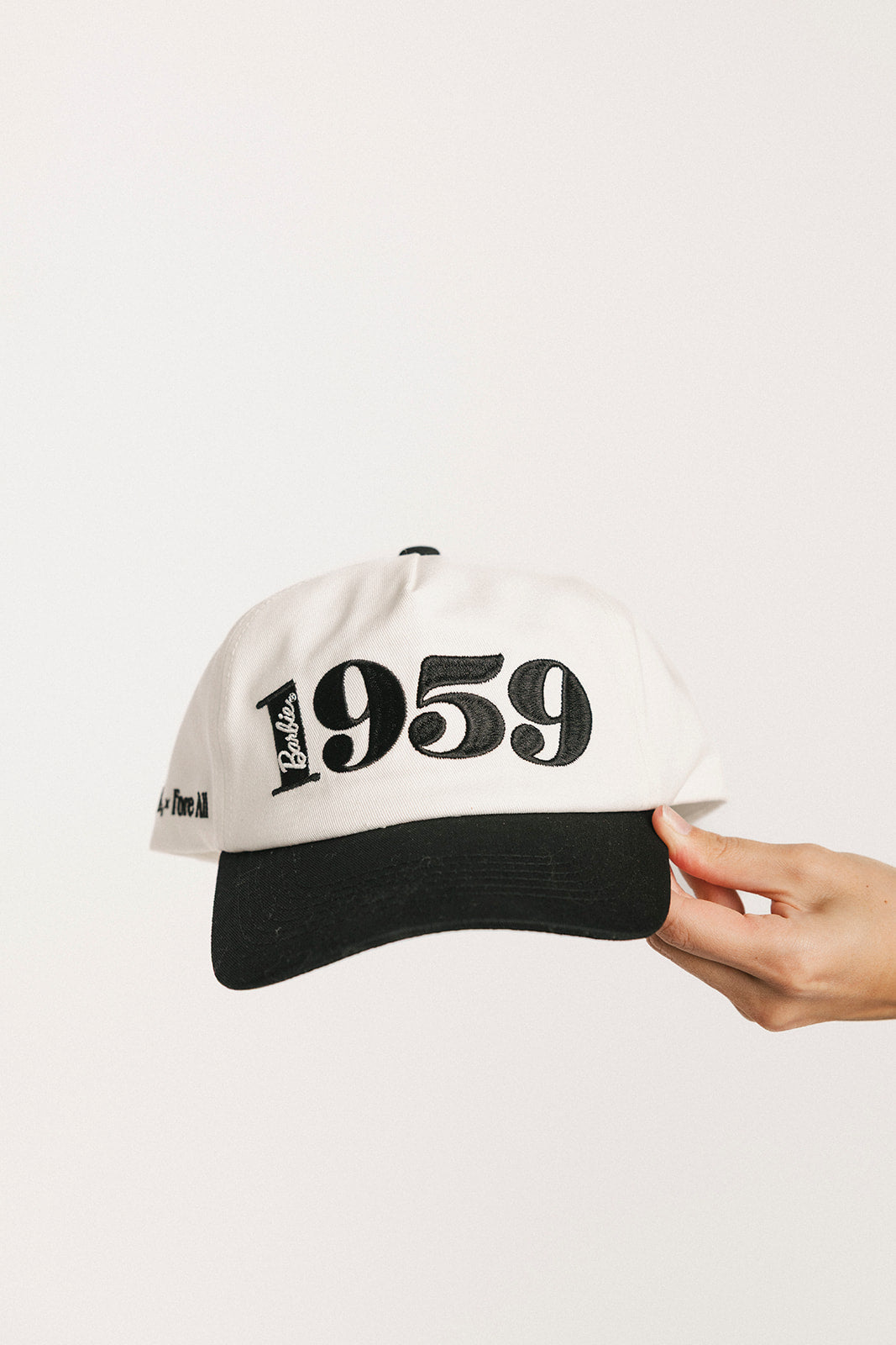 1959 Hat - 1959 White/Black