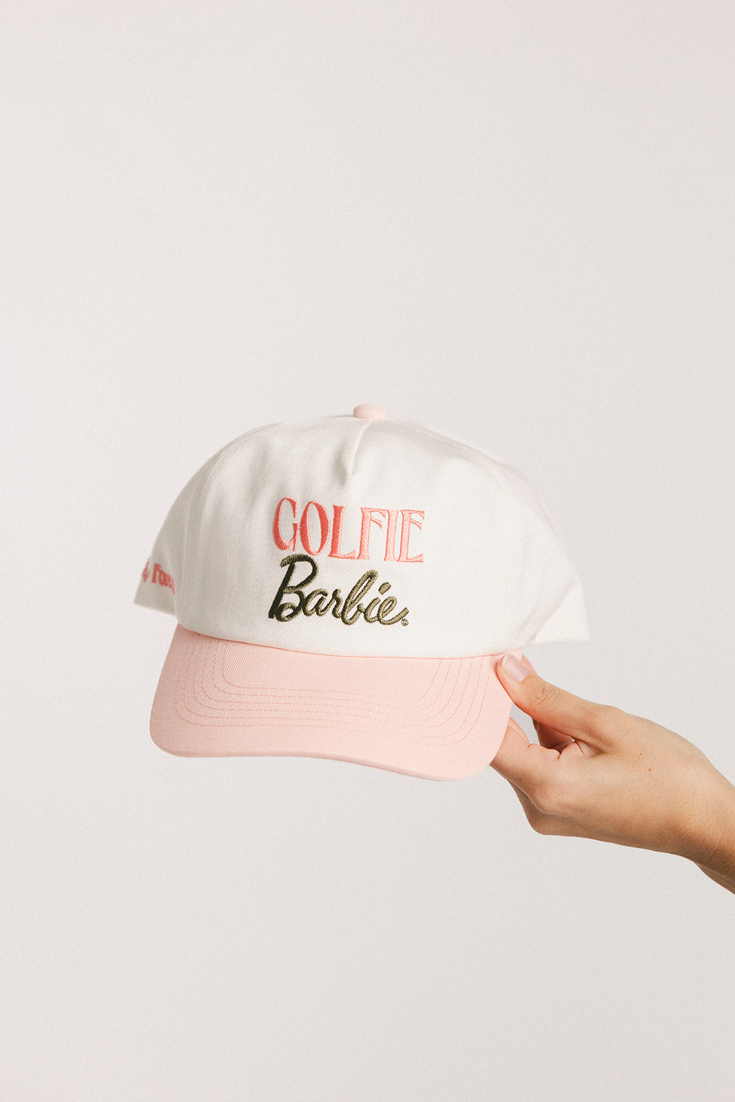 Golfie Barbie Hat - Pink/White