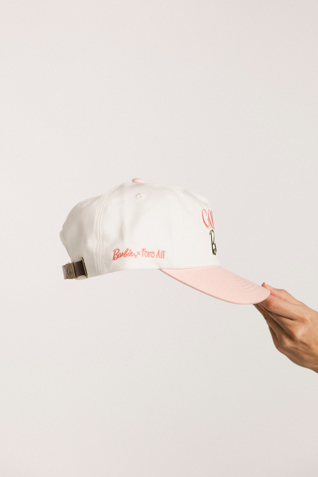 Golfie Barbie Hat - Pink/White