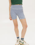 Biddy Shorties - Indigo/White Fa Pattern
