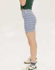 Biddy Shorties - Indigo/White Fa Pattern