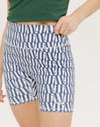 Biddy Shorties - Indigo/White Fa Pattern