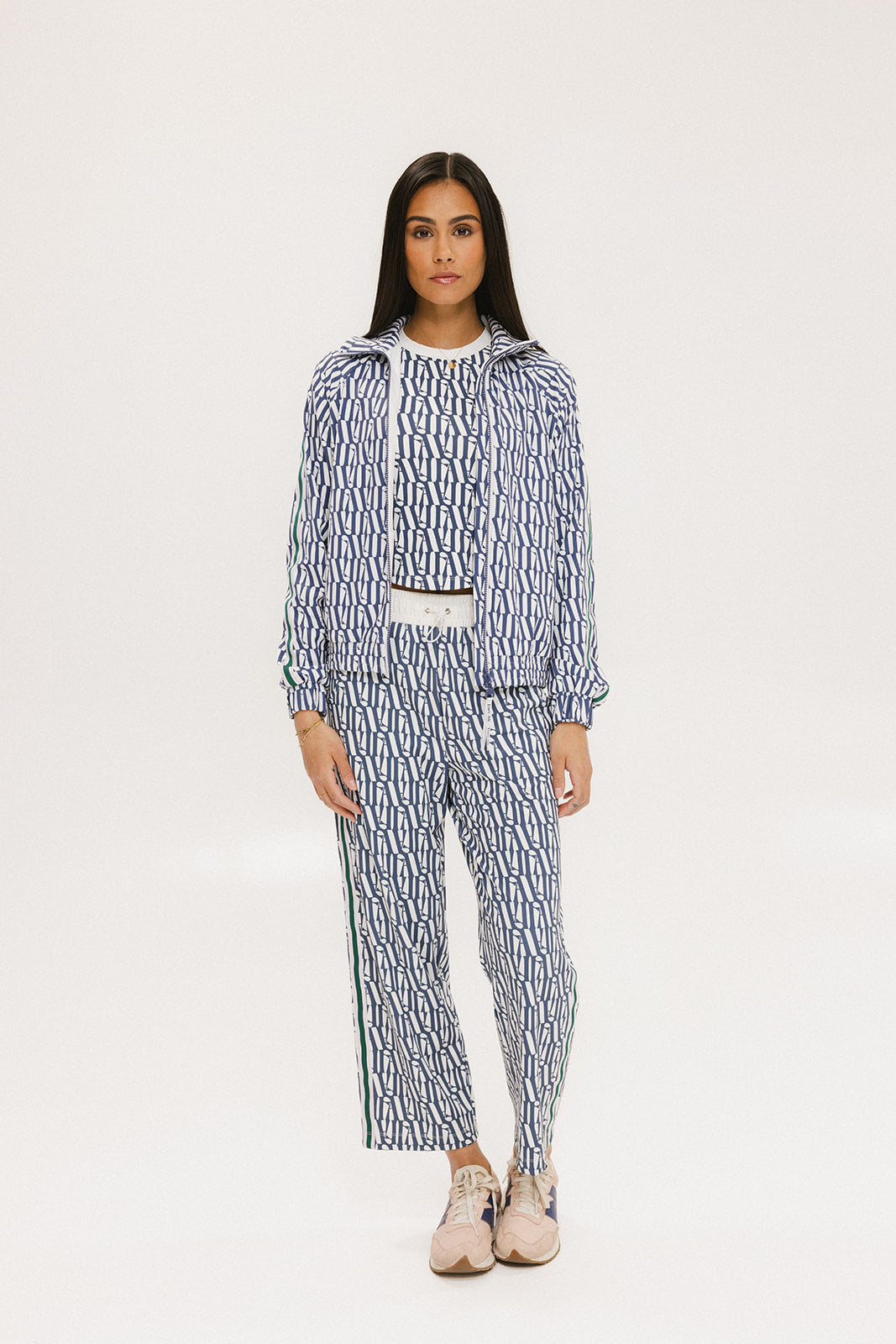 Lyla Jacket - Indigo/White Fa Pattern