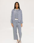 Lyla Jacket - Indigo/White Fa Pattern