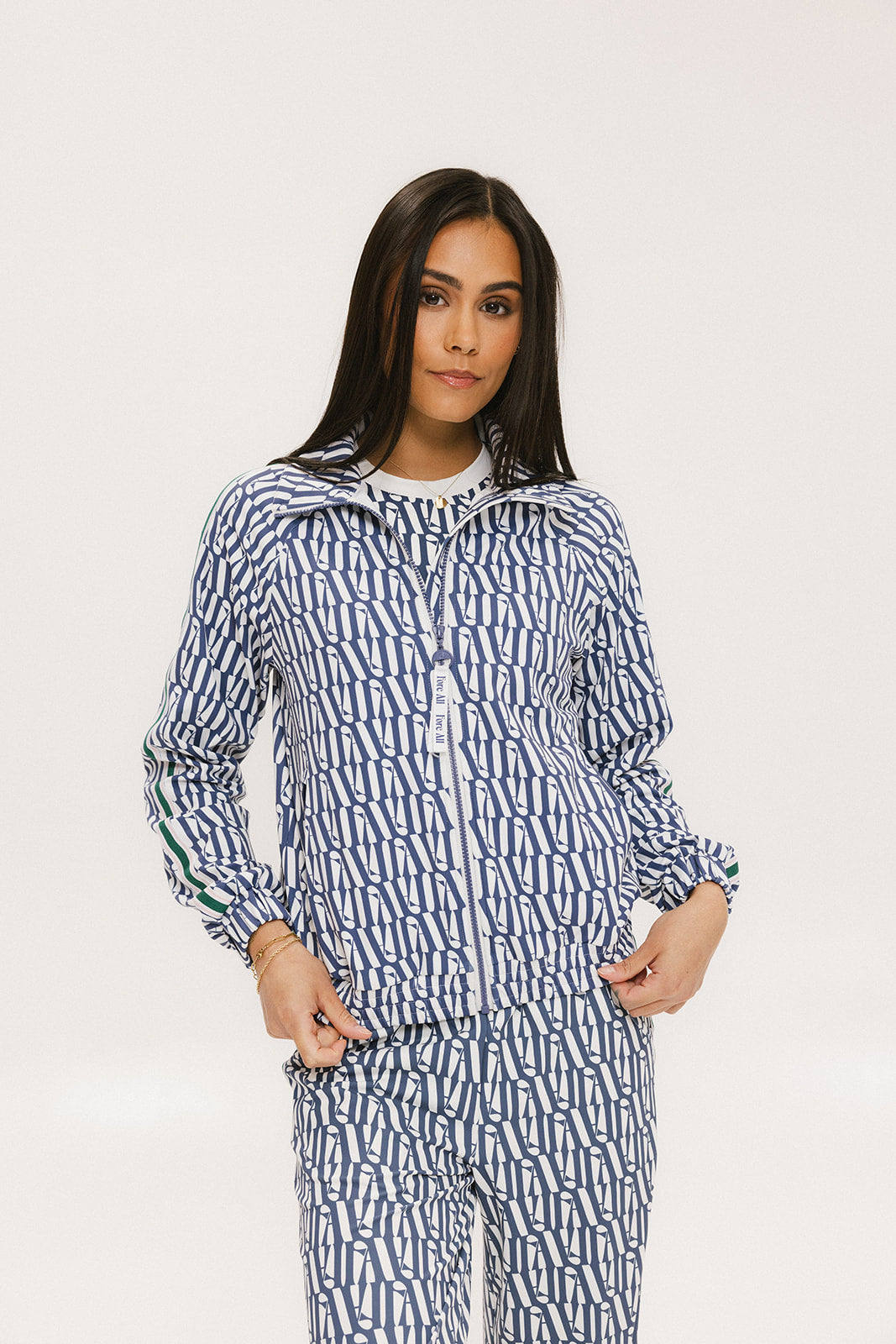 Lyla Jacket - Indigo/White Fa Pattern