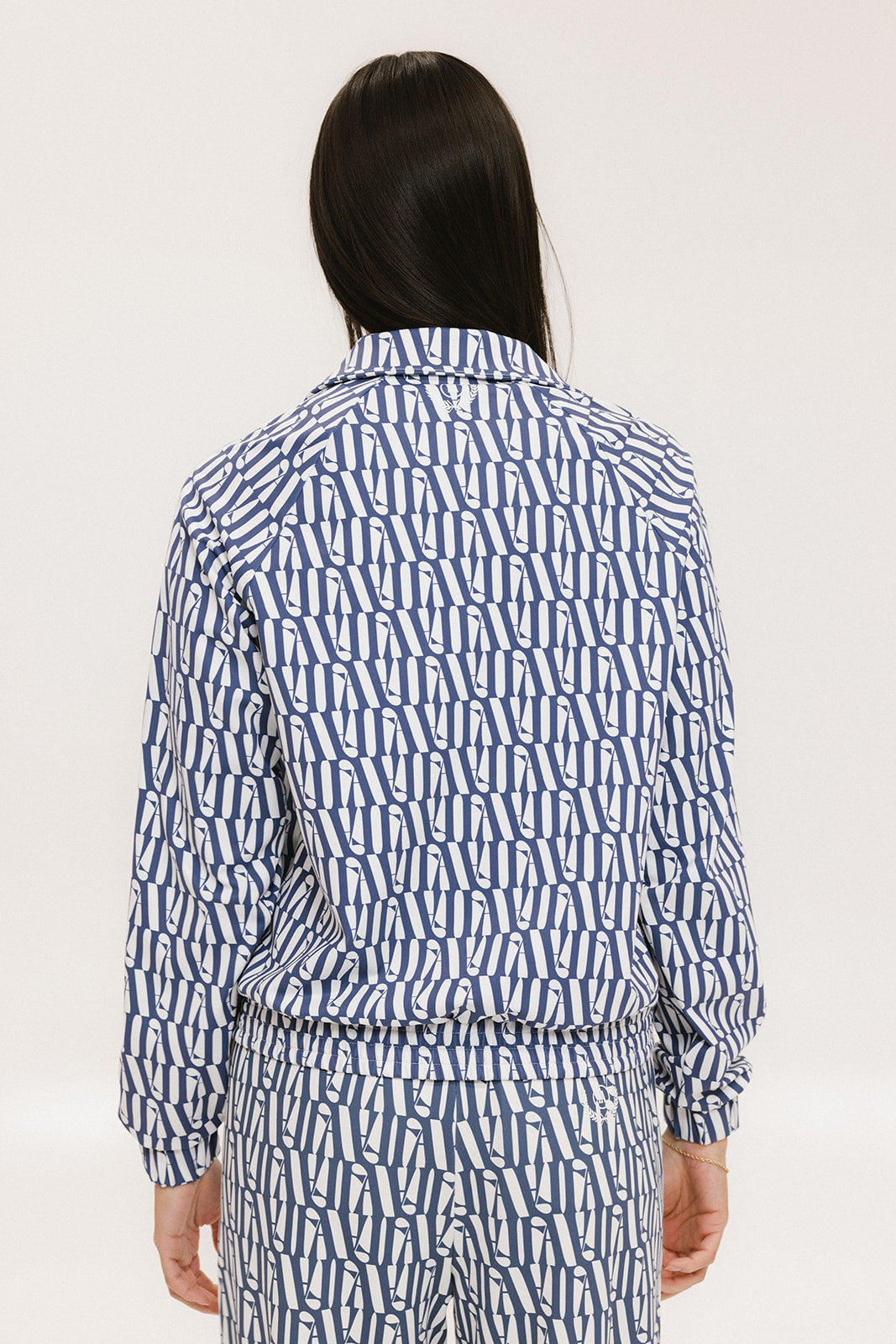 Lyla Jacket - Indigo/White Fa Pattern