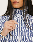Lyla Jacket - Indigo/White Fa Pattern