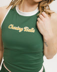 Lillee Tank - Green Chasing Balls