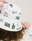 Austi Bucket Hat - White Icon