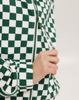 Lyla Jacket - Green/White Checkered