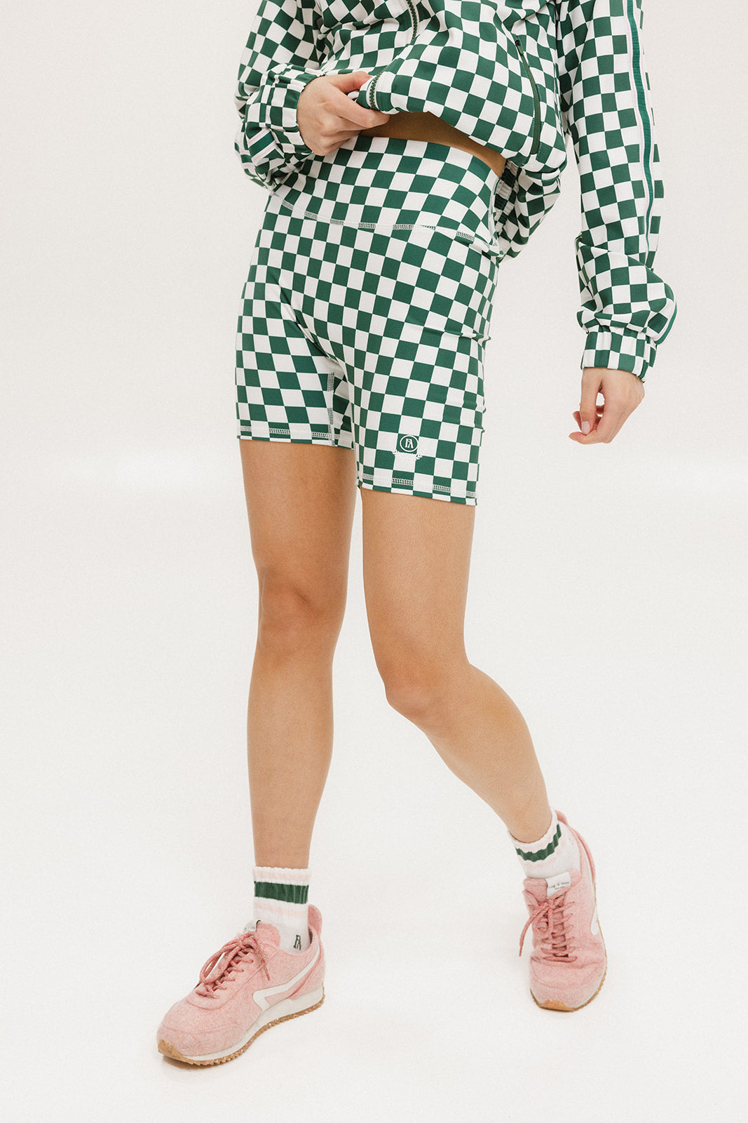 Biddy Shorties - Green/White Checkered
