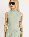 Riptide Mock Neck - Sea