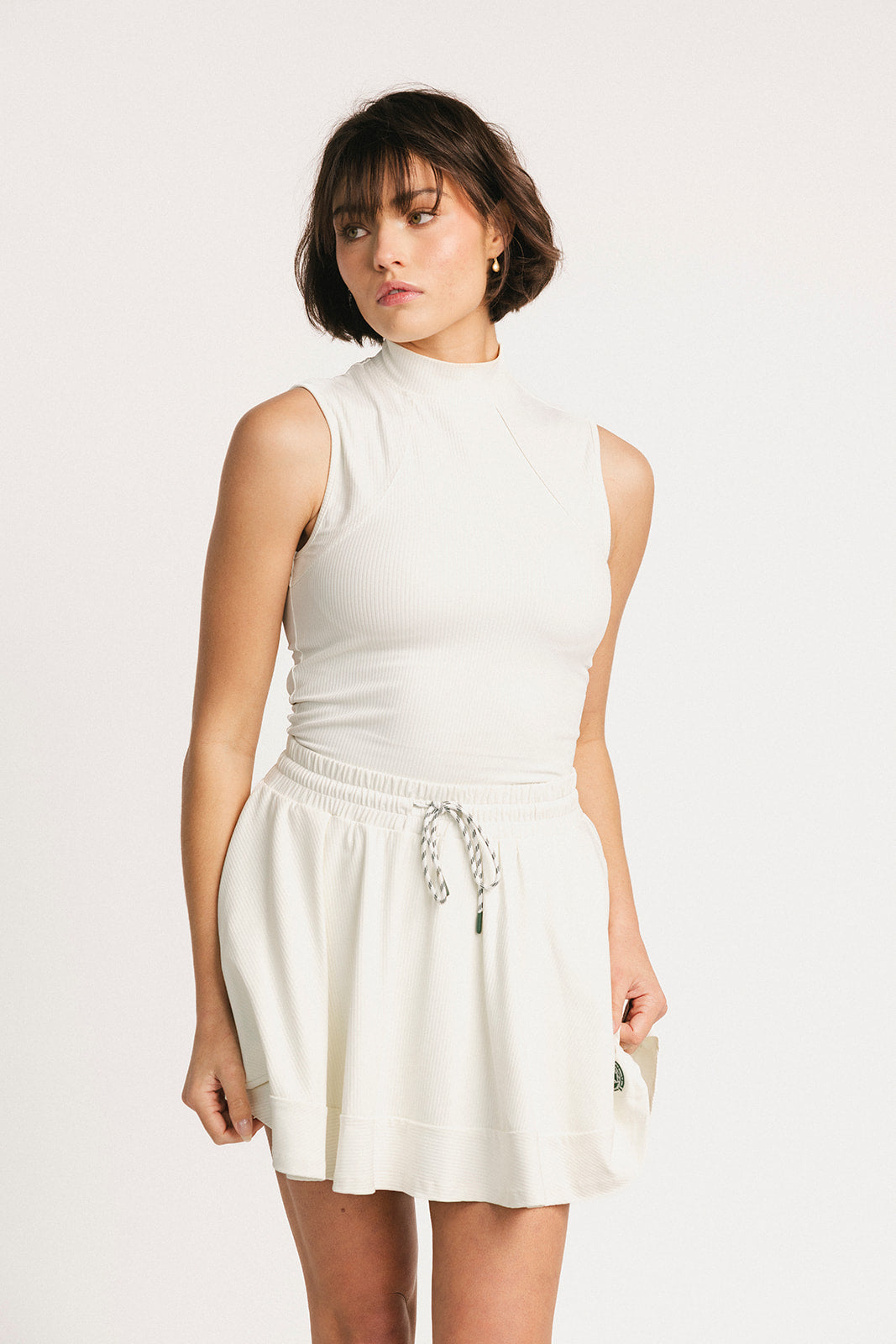 Riptide Mock Neck - Sugar