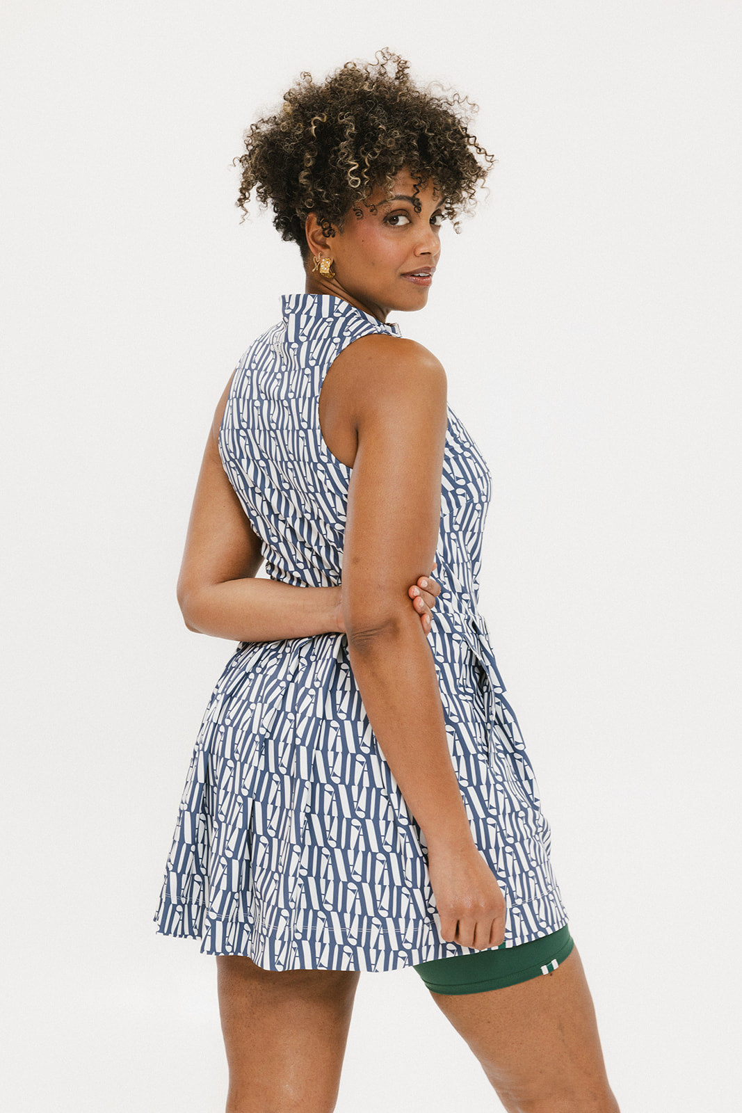 Erin Dress - Indigo/White FA