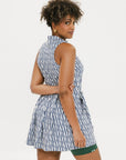 Erin Dress - Indigo/White FA