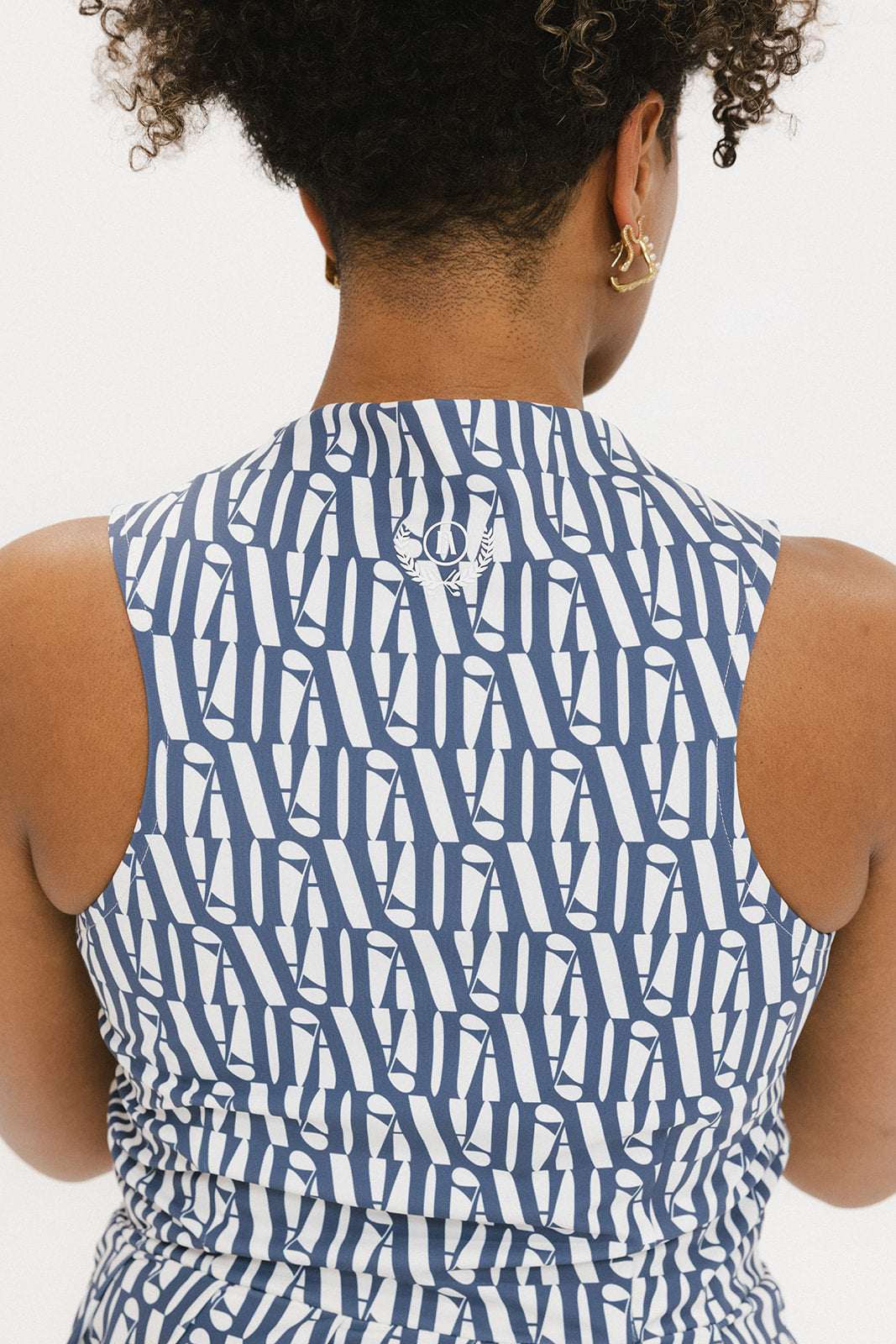 Erin Dress - Indigo/White FA