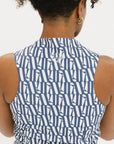 Erin Dress - Indigo/White FA