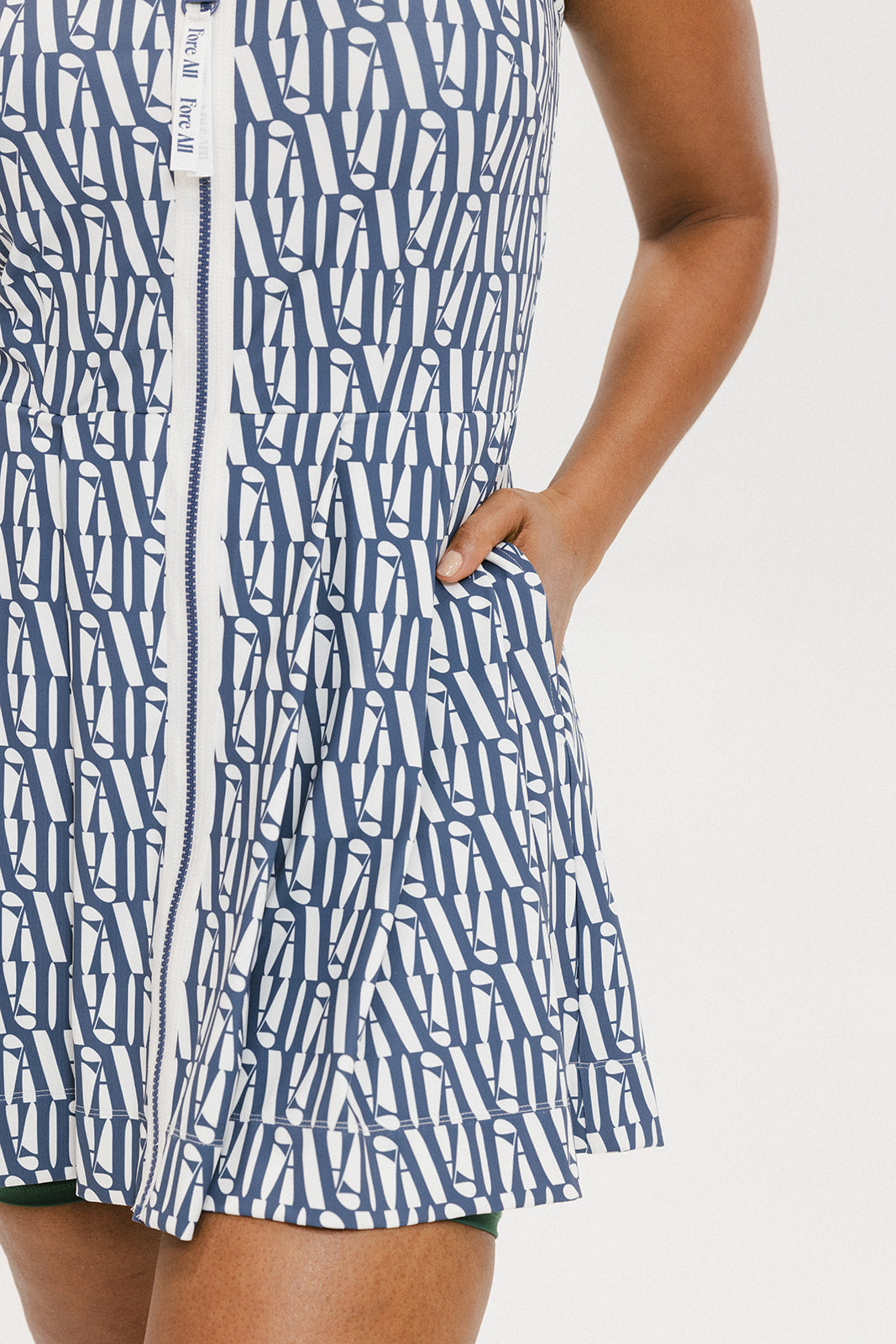 Erin Dress - Indigo/White FA