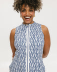 Erin Dress - Indigo/White FA