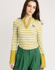 Marlin Long Sleeve - Avo Stripes