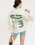 Ski Run Sweatshirt - Sugar/Green