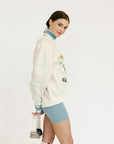 Ski Run Sweatshirt - Sugar/Green