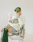 Ski Run Sweatshirt - Sugar/Green