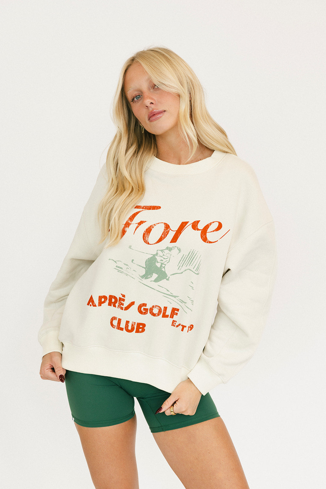 Ski Run Sweatshirt - Sugar/Cherry