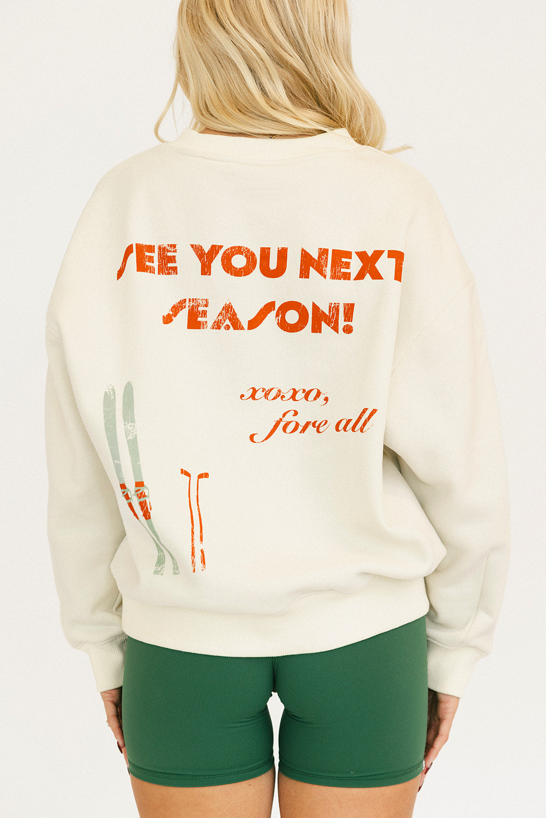 Ski Run Sweatshirt - Sugar/Cherry