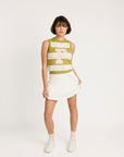 Sailor Sweater Vest - Avo/Sugar Stripes