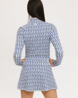 Bea Base Mock - Indigo/White Fa Pattern