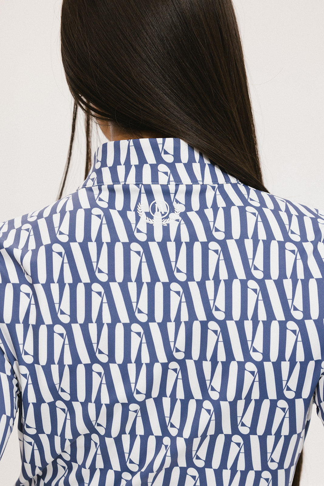 Bea Base Mock - Indigo/White Fa Pattern