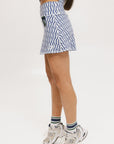 George Skirt - Indigo/White Fa Pattern