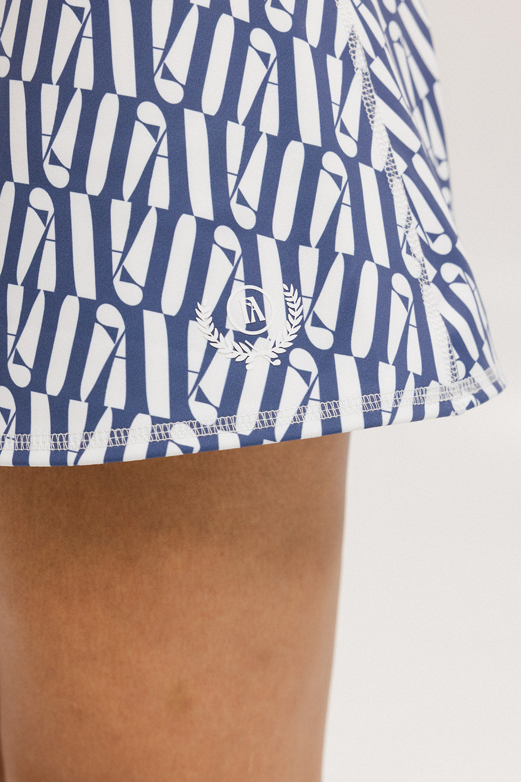 George Skirt - Indigo/White Fa Pattern