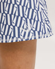 George Skirt - Indigo/White Fa Pattern