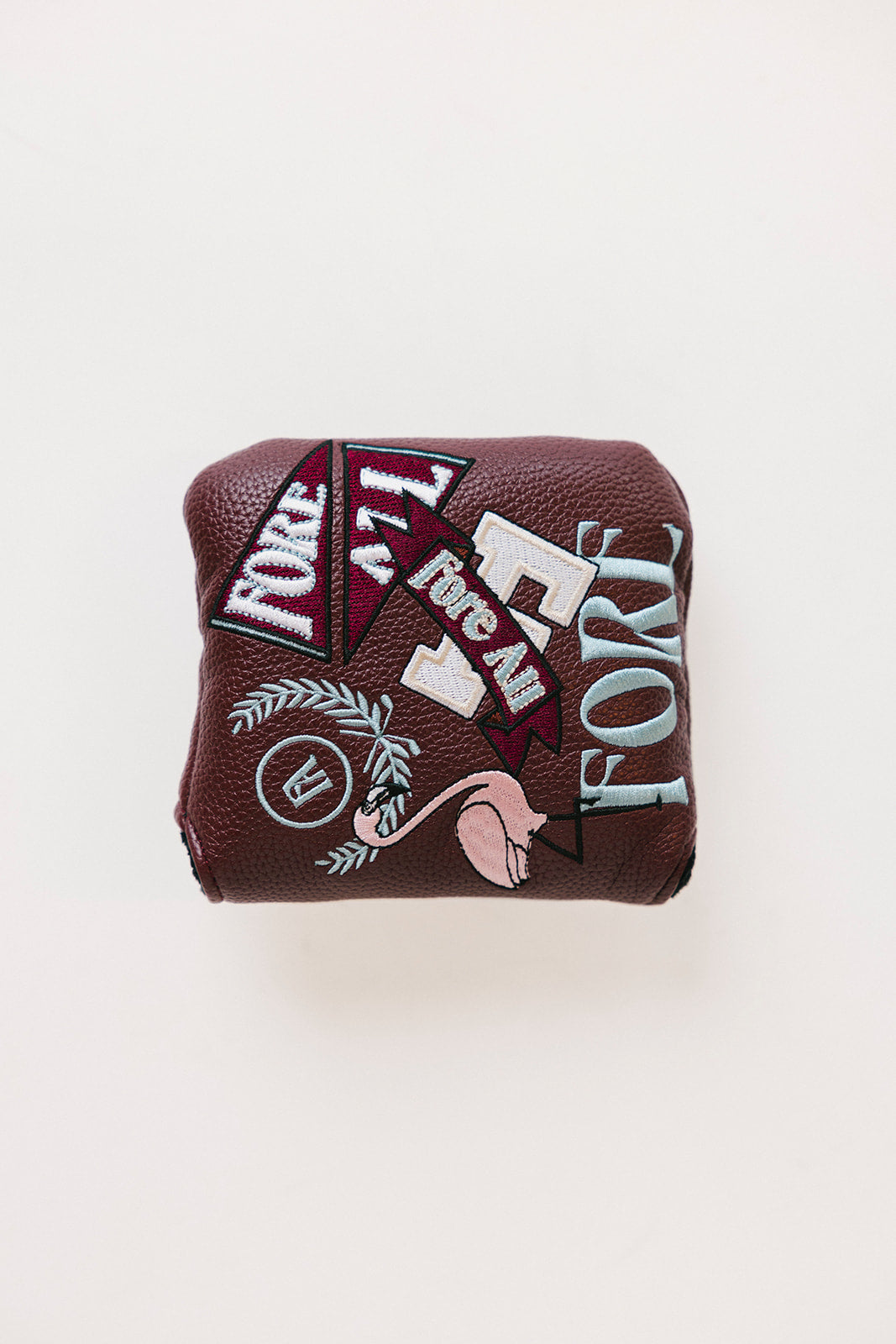 Mandy Mallet Cover - Merlot Patches