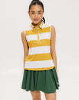 Moore Polo - Mustard/White Stripes