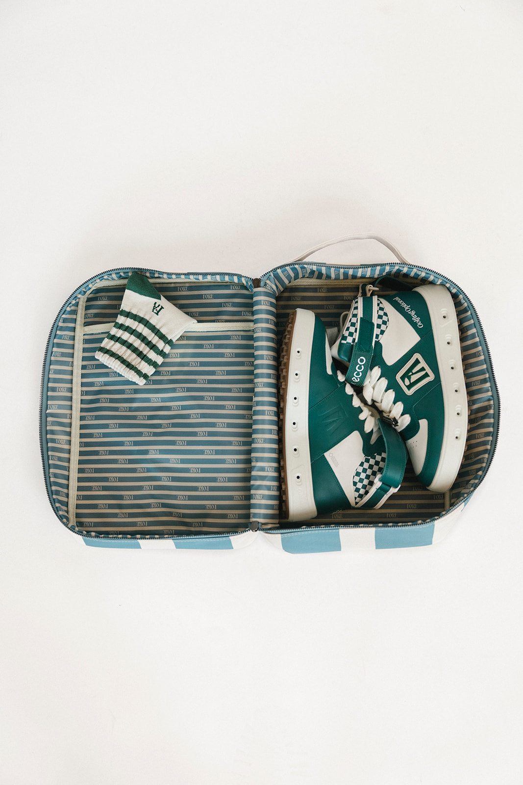 Shoe Bag - Smoke Blue/Angora Fore