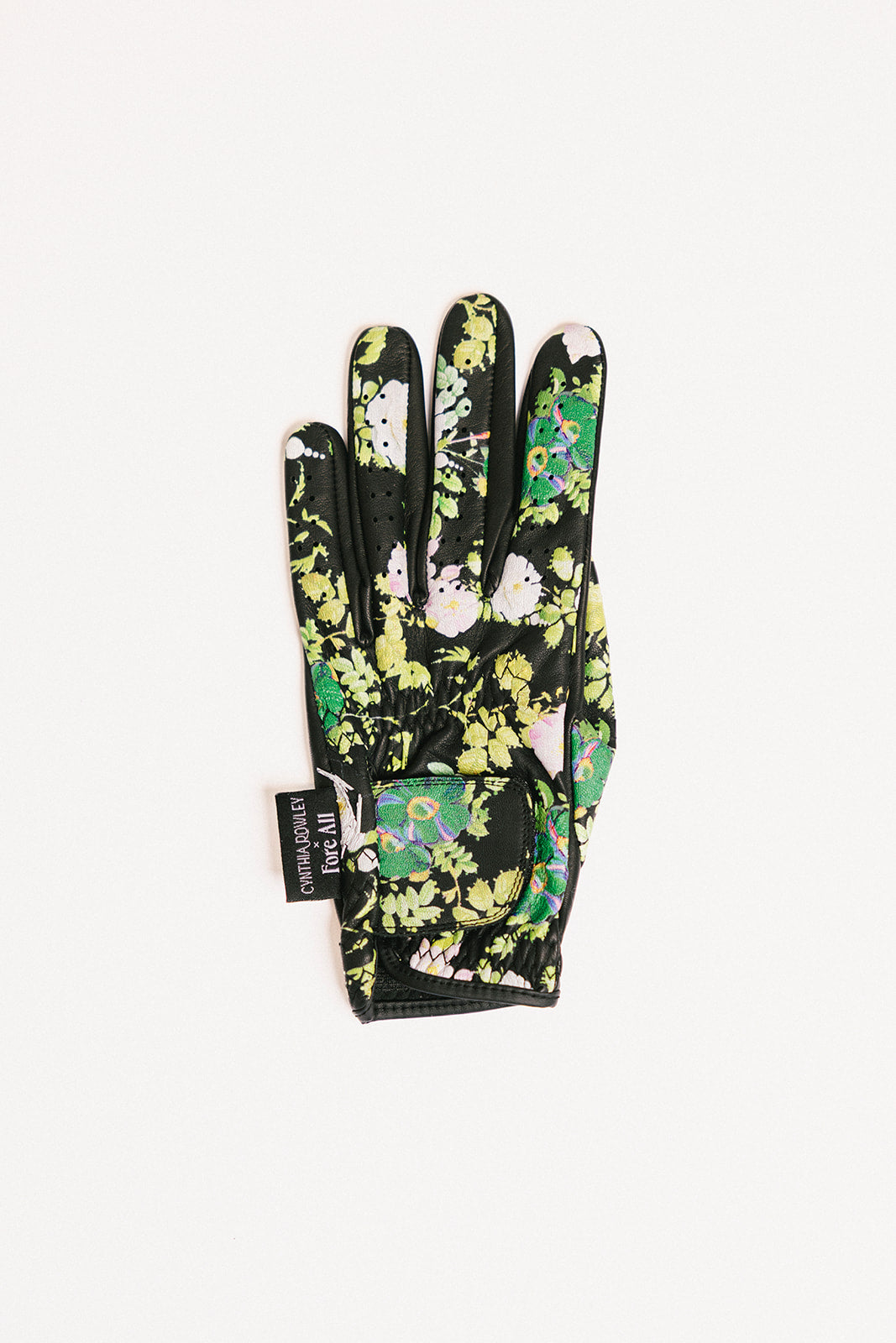 Cr X Fa Golf Glove - Black Floral