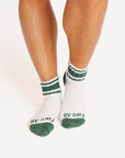 Retro Quarter Sock - Green