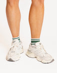 Retro Quarter Sock - Green