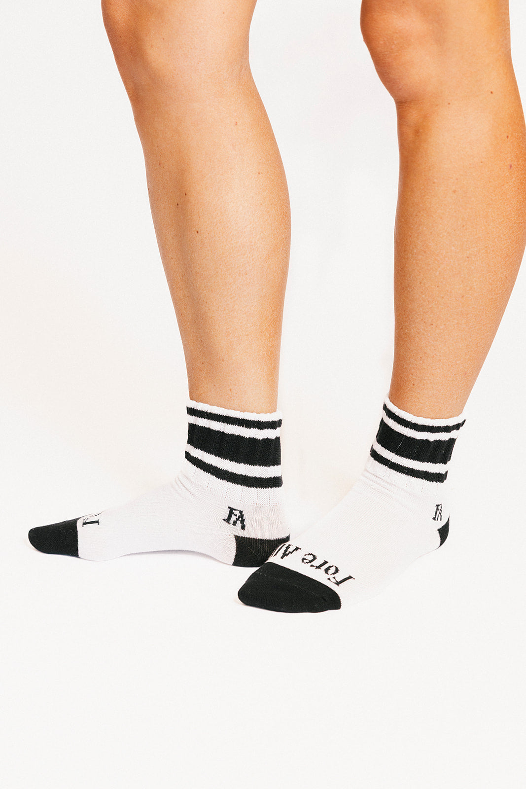 Retro Quarter Sock - Black