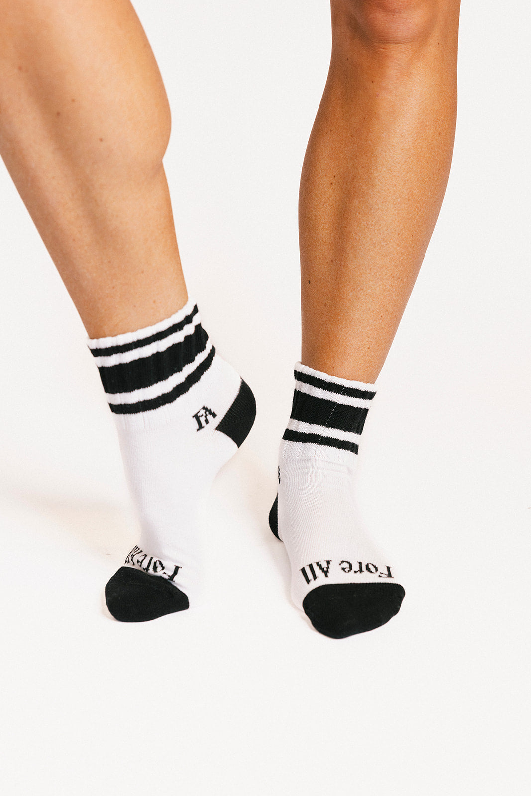 Retro Quarter Sock - Black