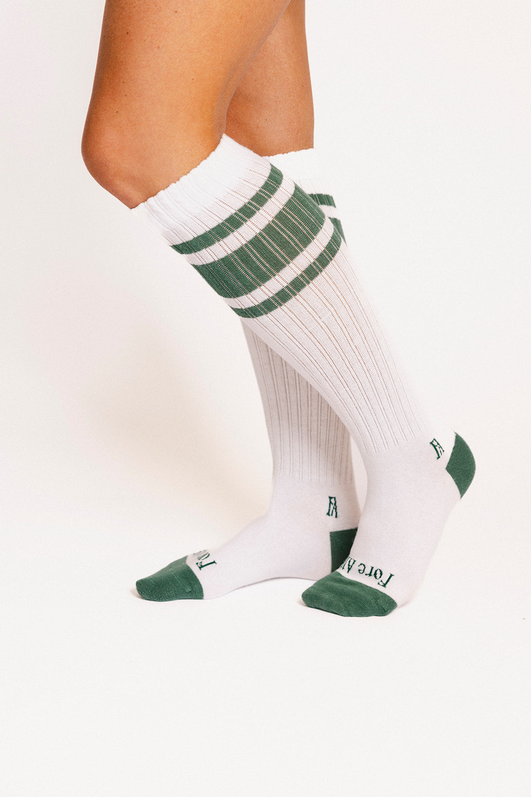 Retro Knee High Sock - Green