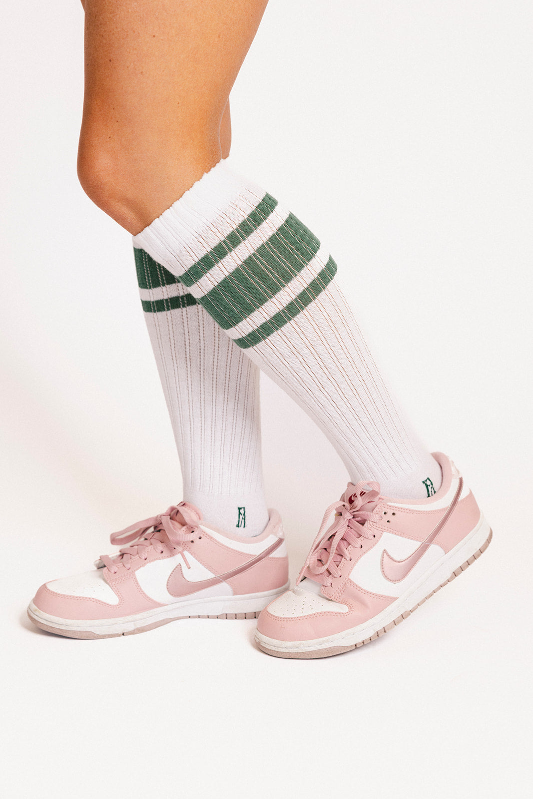Retro Knee High Sock - Green
